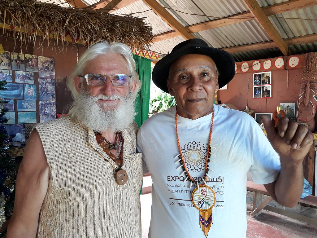 Exchange with the shaman Mister Mabrik on Dominica